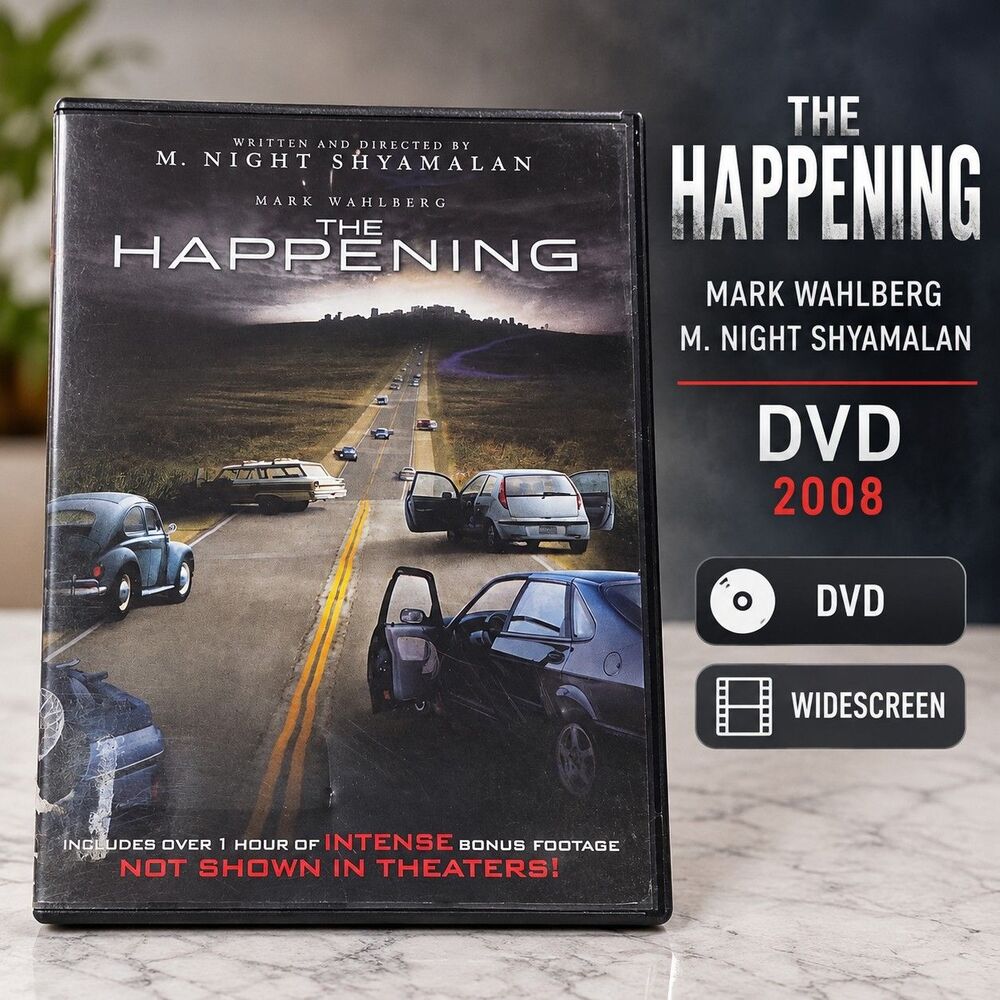 The Happening DVD 2008 Mark Wahlberg M Night Shyamalan Widescreen